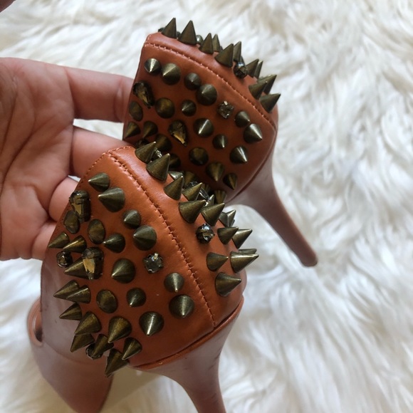 Bakers Stealth Open Toe Pumps spices studs Shoe - Picture 3 of 8